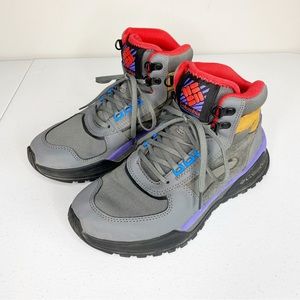 Columbia WildOne Nation Titanium ll Red Lily Lace Up Boot Sneaker Size 7.5